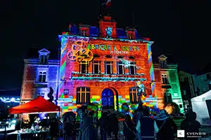 Mapping vidéo de Noël à Barentin