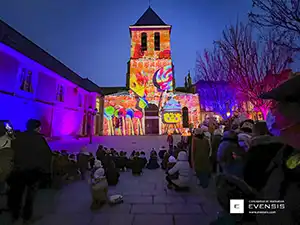 Mapping vidéo de Noël à Lagny-sur-Marne